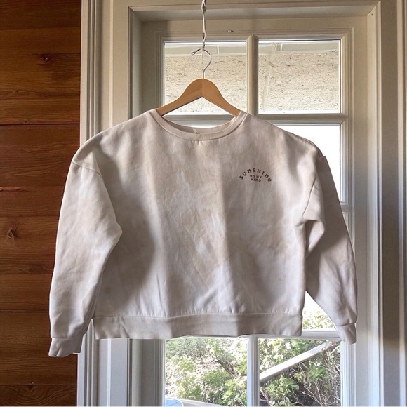 Rylee + Cru Women's Neutral Tie-Dye Sweatshirt | Size L - Picture 3 of 12